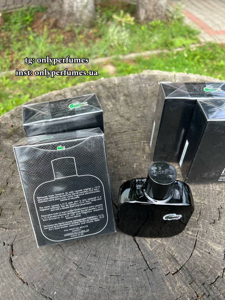 Духи чоловічі Eau De L.12.12. Noir Intense. Лакосте Ноир Интенс