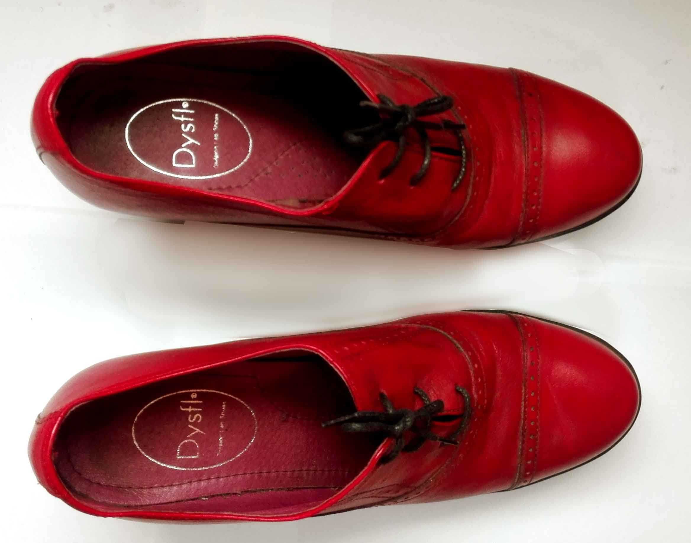 Sapatos de salto alto vermelhos da Dysfunctional Shoes - Tamanho 39/38