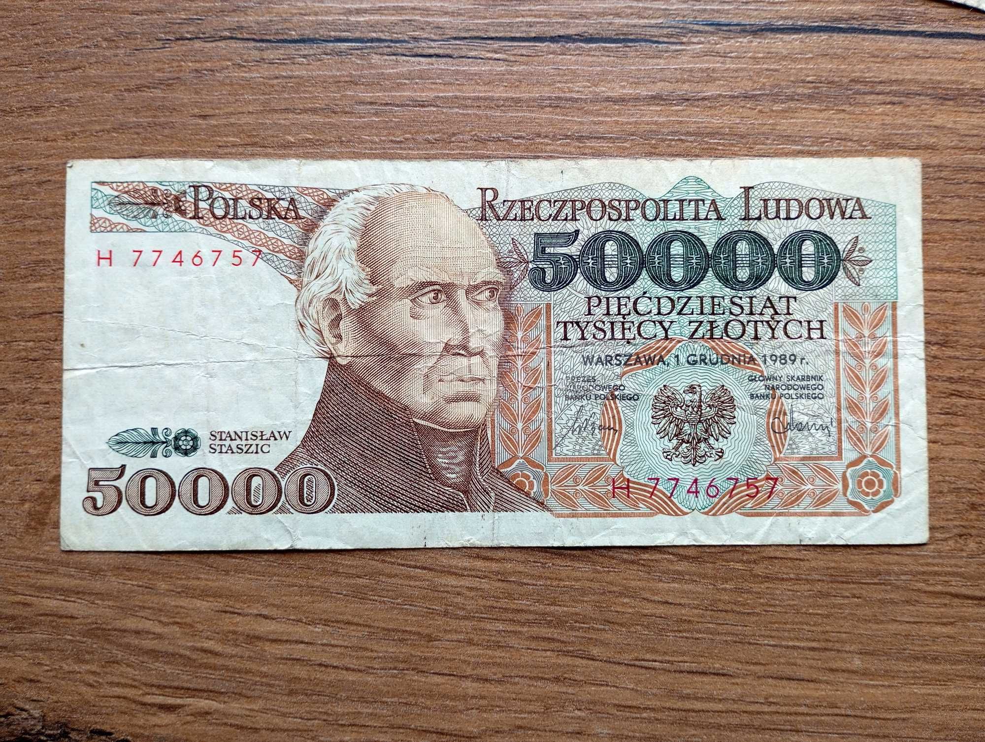 50000 zł 1989 - H -