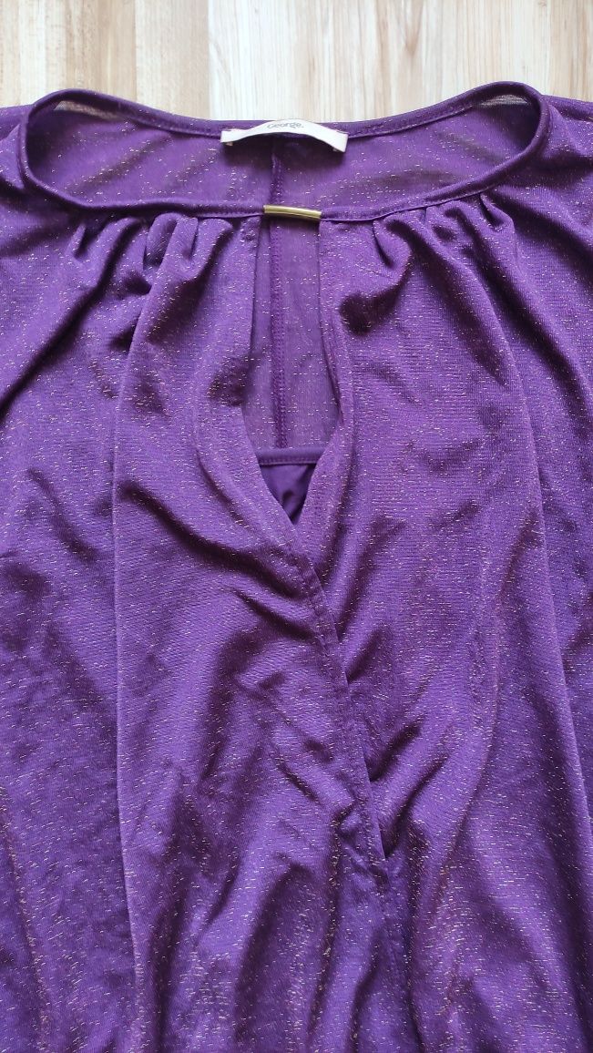Bluzka elegancka rozkloszowana L/XL