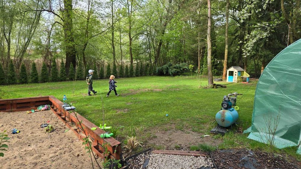 Podwójna działka ROD Wilanówka, Vogla, Wilanów