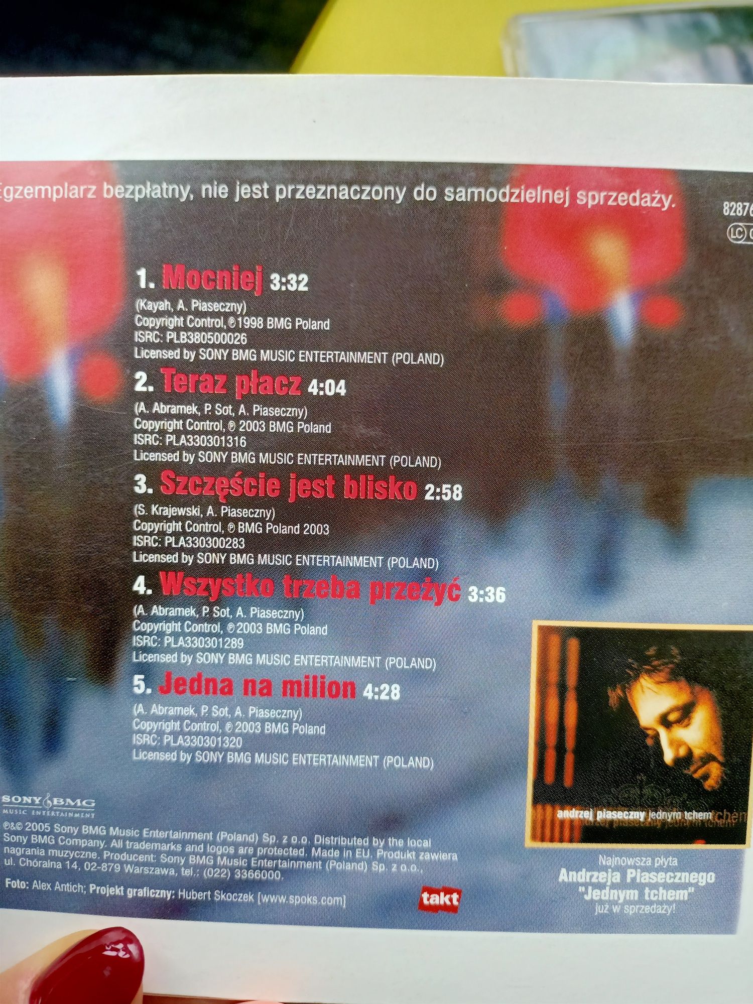 Andrzej Piaseczny Piasek CD