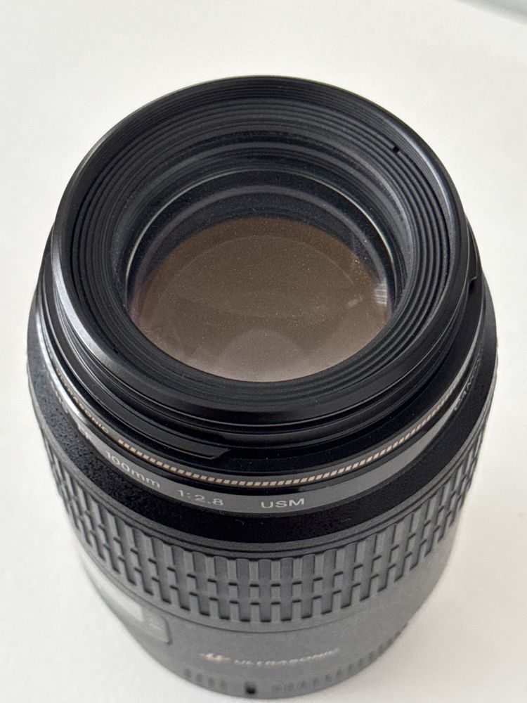 100mm 2.8 Canon Objetiva lente Ultrasonic Macro