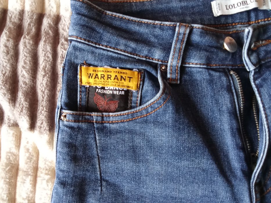 Джинсы теплые мом