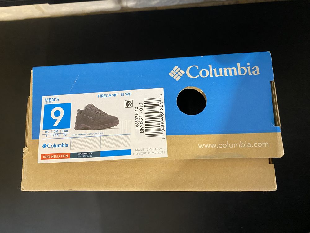 Кросівки черевики Чоловіче взуття Columbia sportswear 42(27см)