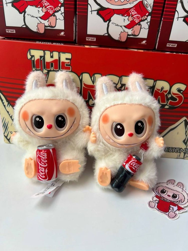 лабубу кола,Лабубу мягкая игрушка Labubu Coca Cola Фігурка  Monsters