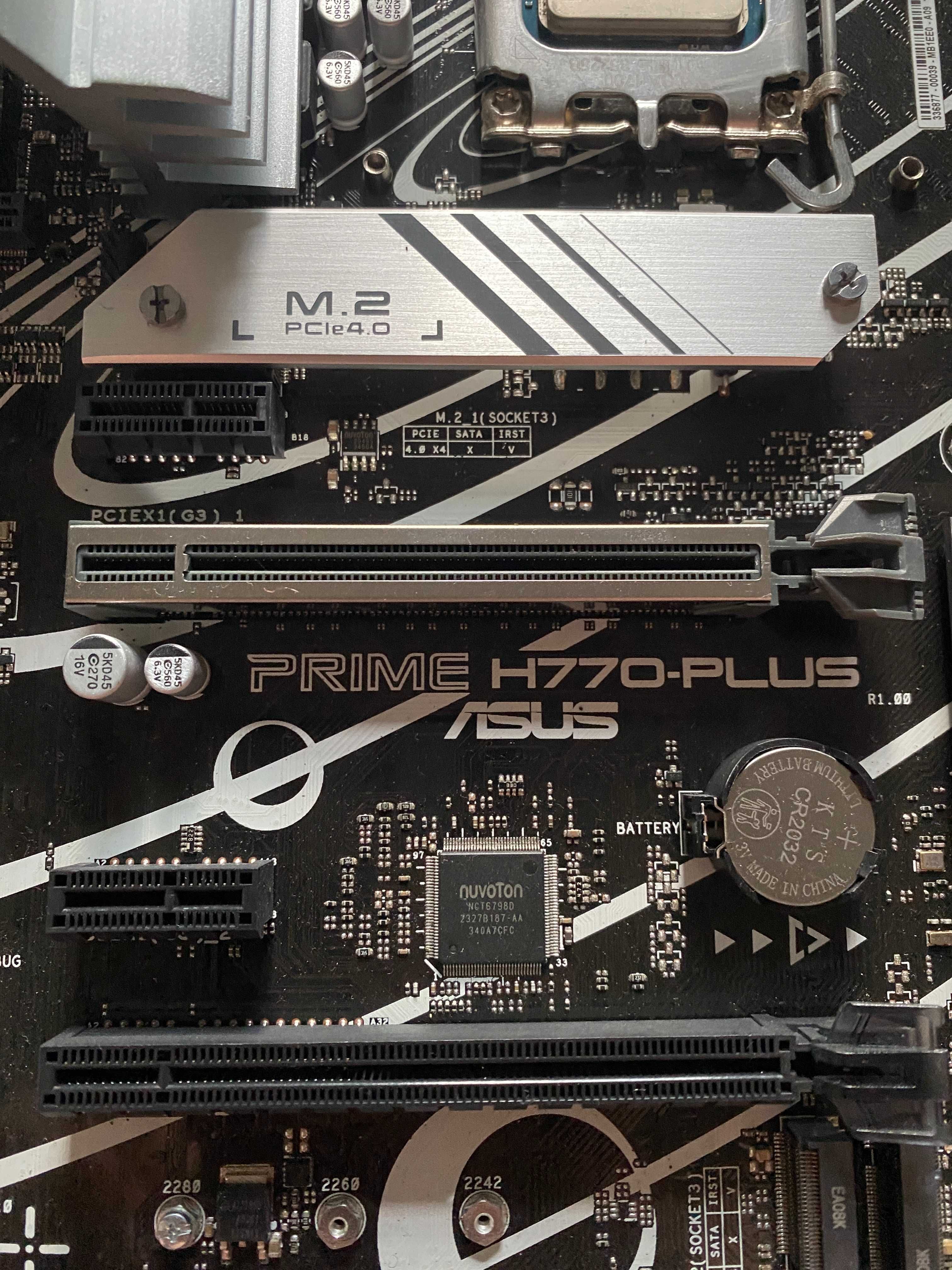 Asus Prime H770 Plus DDR 5 материнская плата сокет 1700 12-14 intel