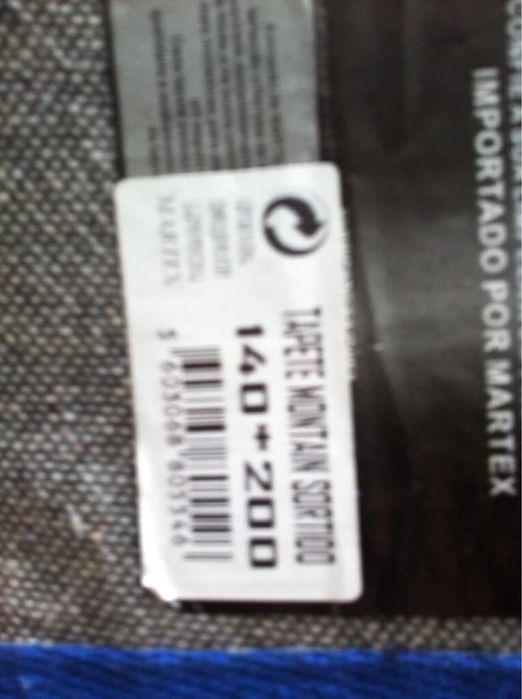 Tapete em tons de azul comp novo 140x200