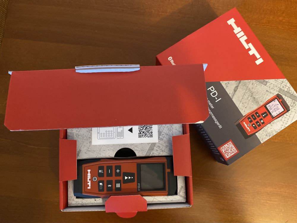 NOWY dalmierz HILTI PD-I - Bluetooth - fabryczny zestaw - 100 metrów