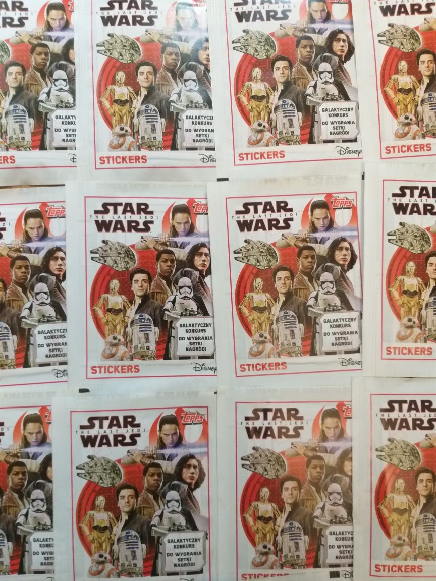 Naklejki Star Wars the last jedi topps disney karty dla dzieci zabawki