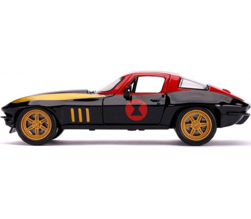 Машина Jada Марвел Мстители Chevrolet Corvette (1966) + фигурка
