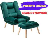 Fotel skandynawski Dior Uszak Green