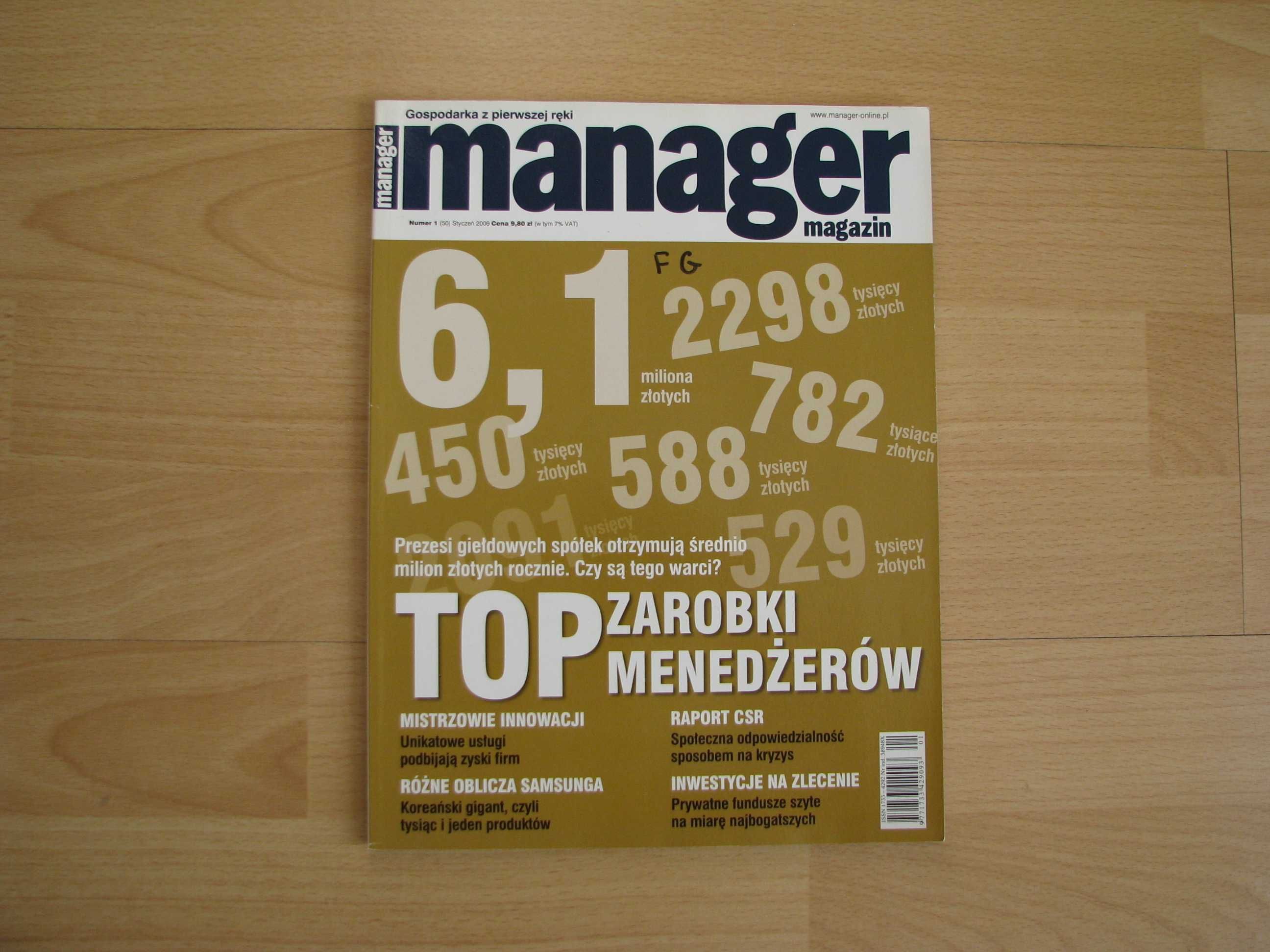 Manager Magazin – miesięcznik 2005r, 2006r, 2007r, 2008r, 2009r