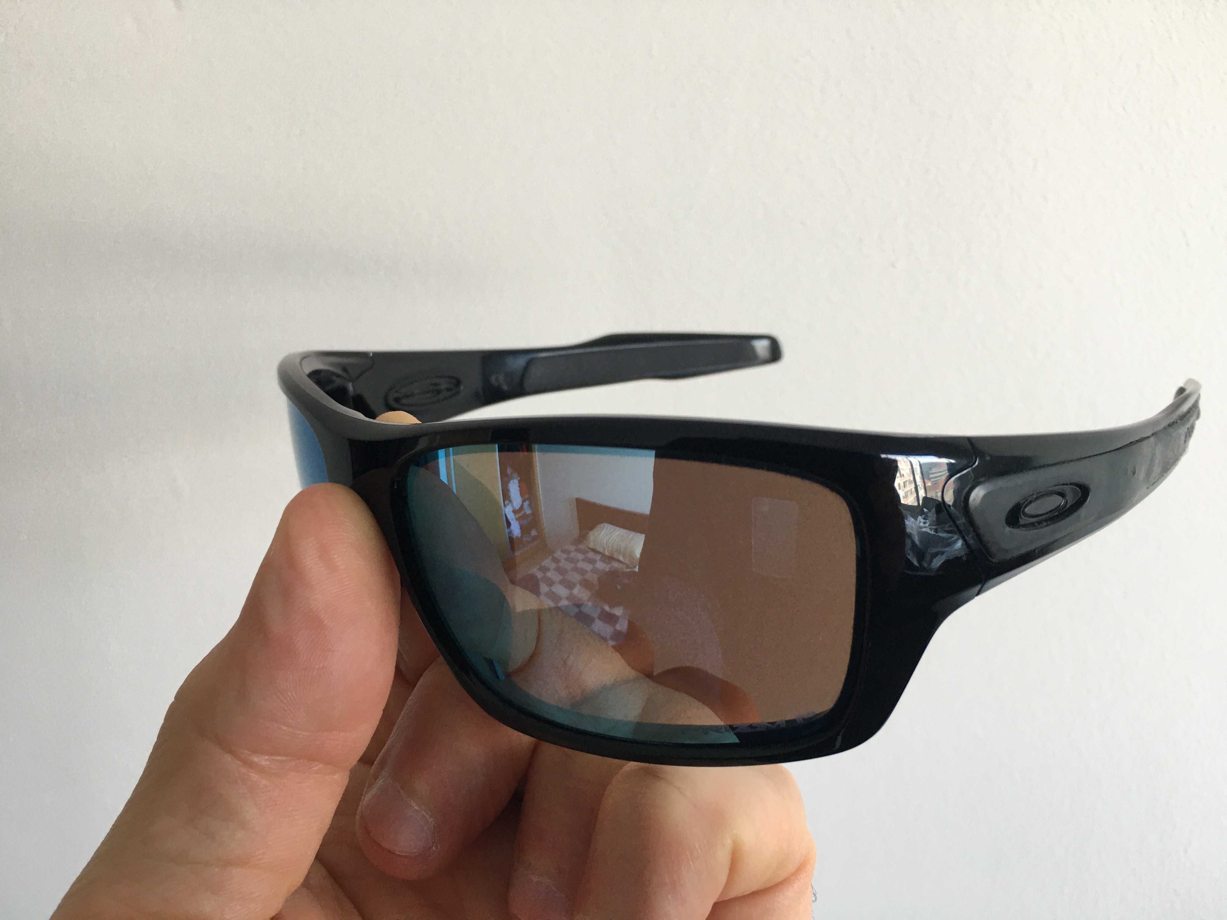 óculos originais OAKLEY TURBINE prizm polarizados azul pouco uso