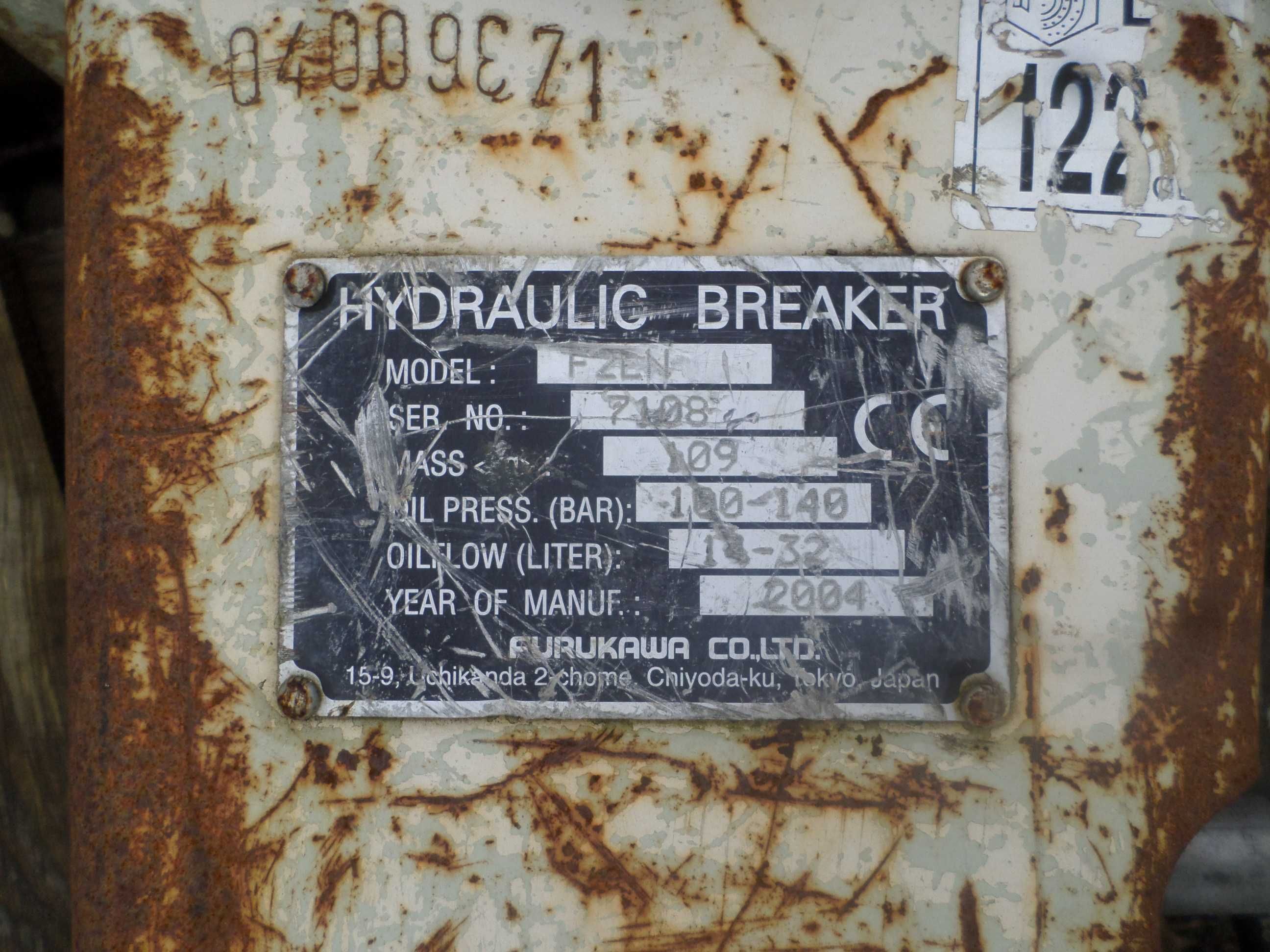 Młot hydrauliczny do koparki