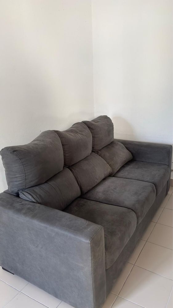 Sofa Chaise Long Total - Cinzento