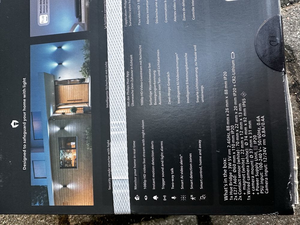 Philips Hue Secure Zestaw startowy startet kit e27