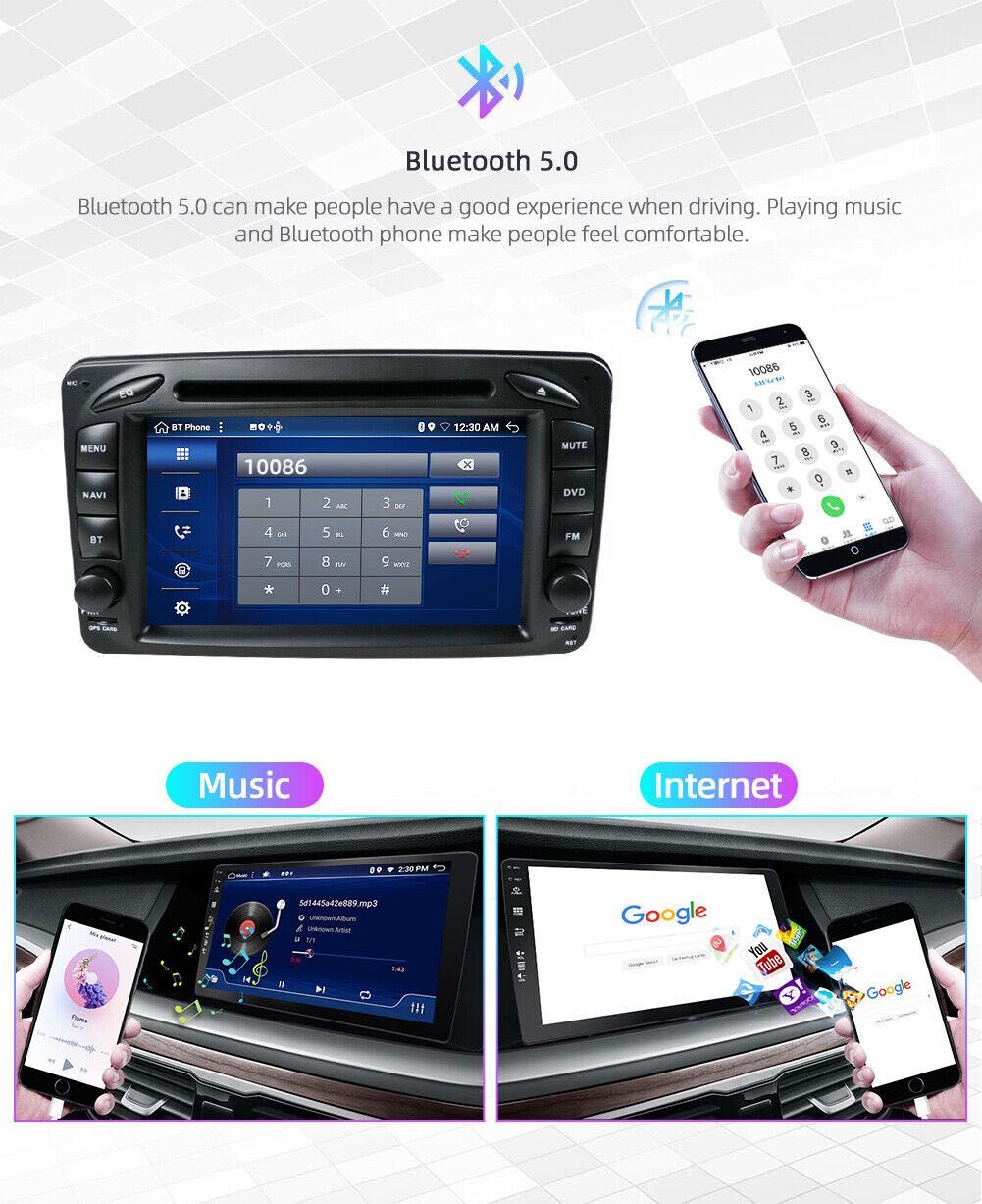 Radio Mercedes Benz * clk, w203, W209, W208, W463 * Android * 2din