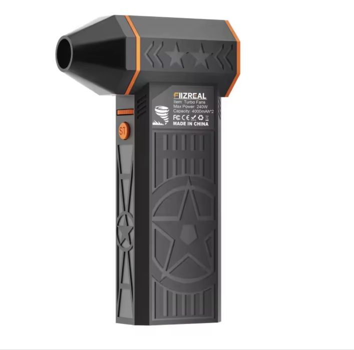 Mocna dmuchawa FIIZREAL X50 bezszczotkowa 57m/s 8000mAh 130tys obr/min