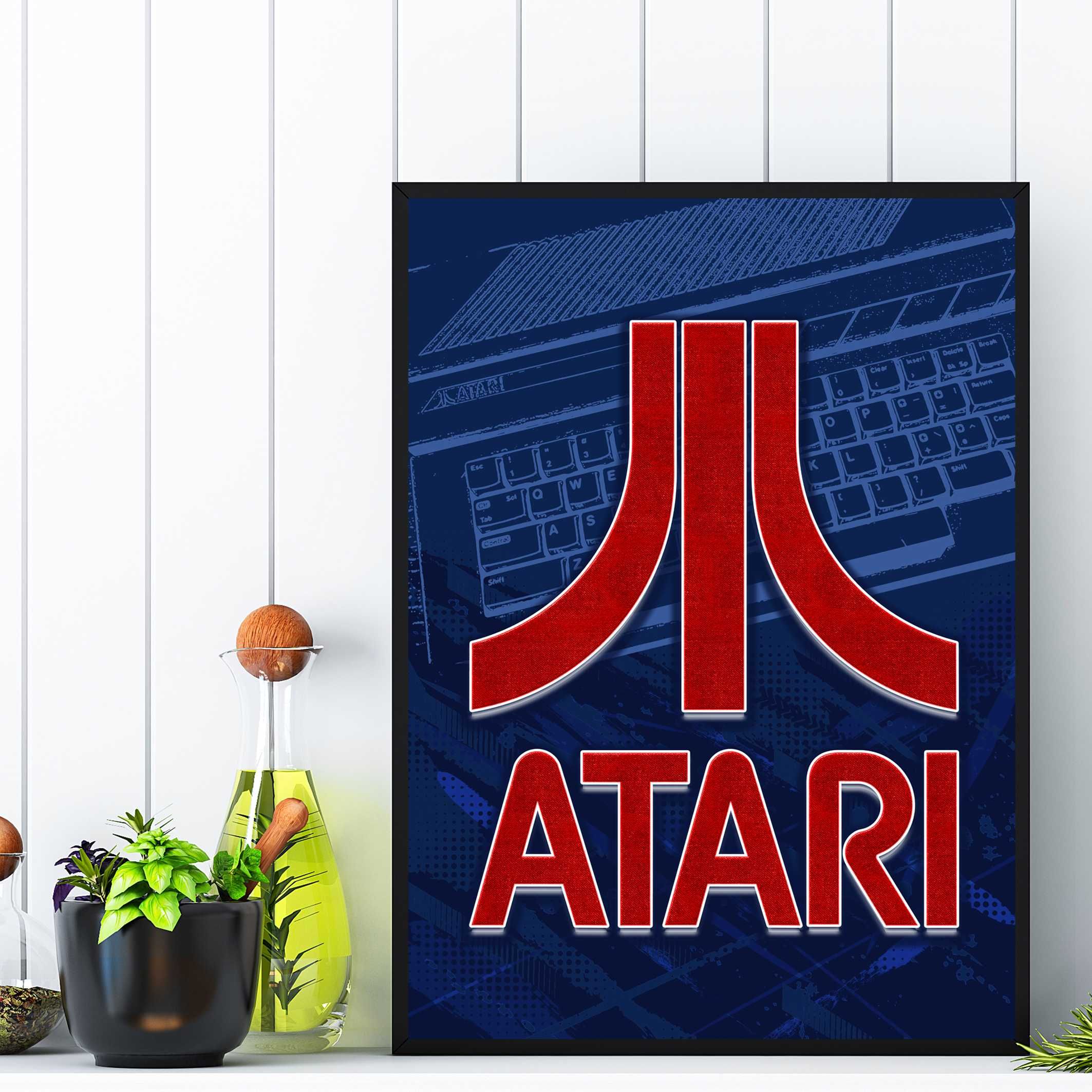 plakat do pokoju, obraz do salonu, plakat atari, plakat komputer, B2
