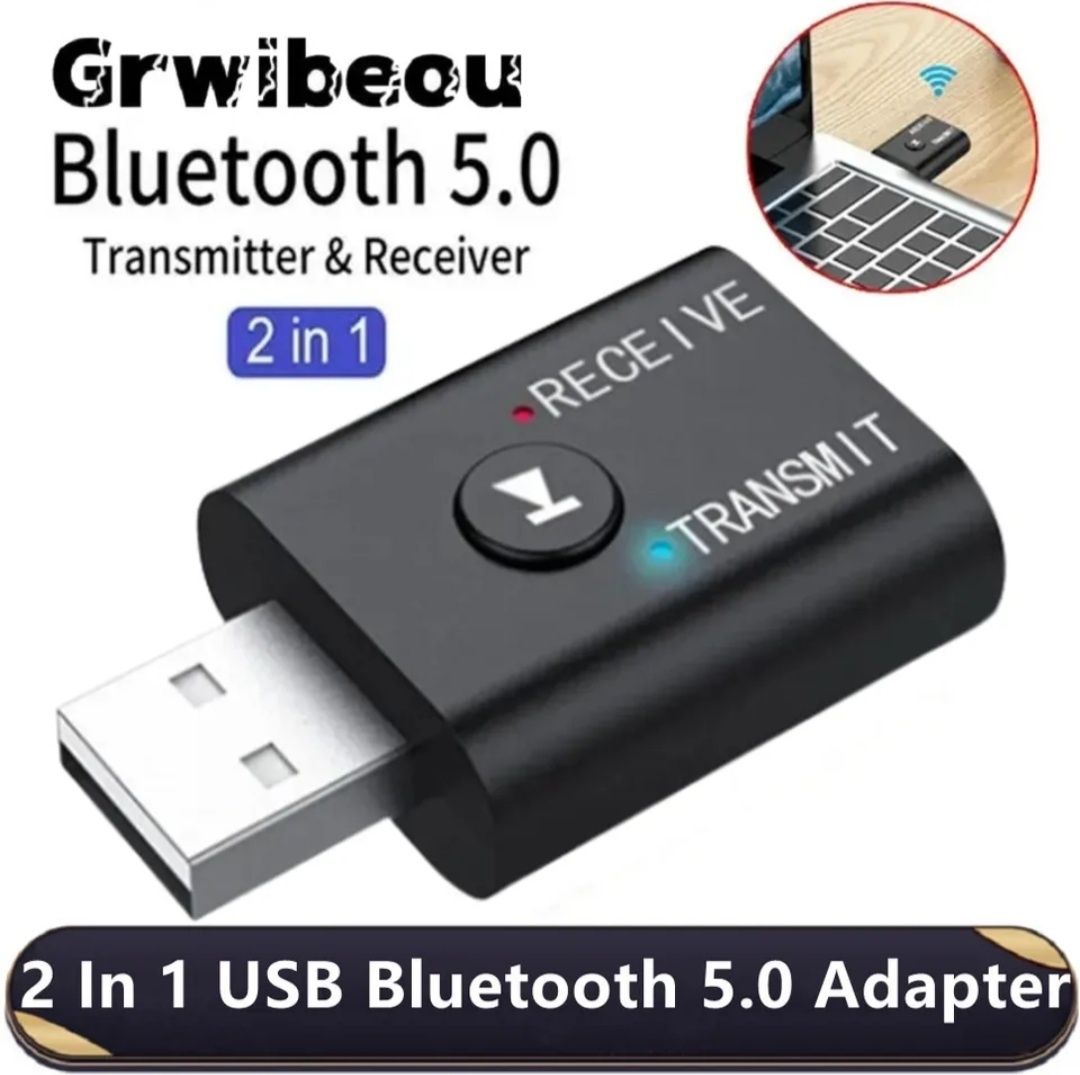 Bluetooth адаптер 5.0 блютуз адаптер для ПК, ноутбука.