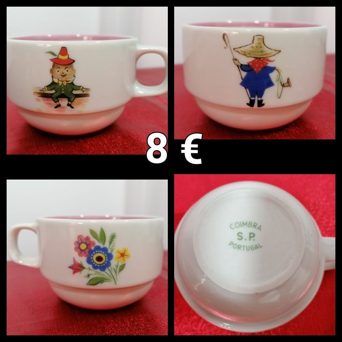 Cháv café VA, cháv chá Candal, prato Cesol, Cháv S. P. Coimbra