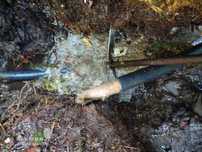 Tubos de água de minas ou fossas