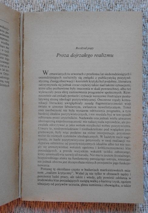 „Literatura pozytywizmu” Henryk Markiewicz