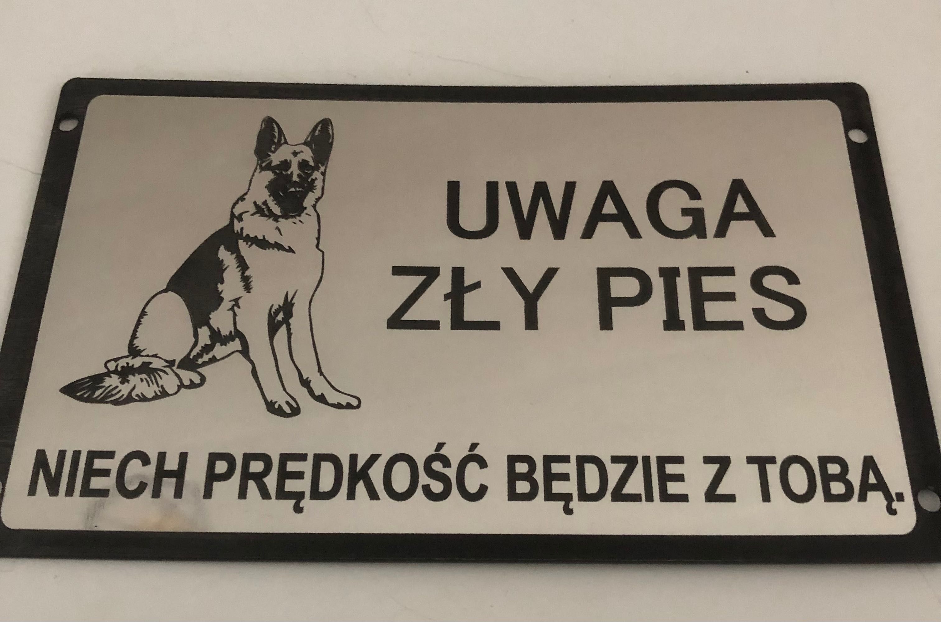 Tabliczki groźny pies