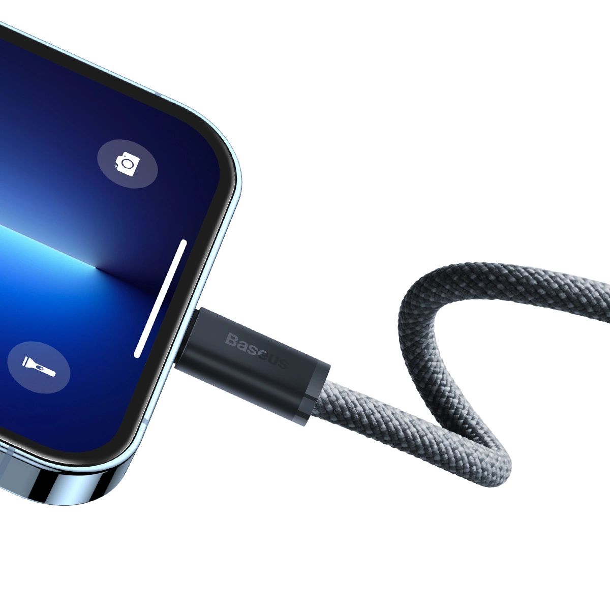 Baseus kabel do iPhone USB C - Lightning 2m Power Delivery 20W szary