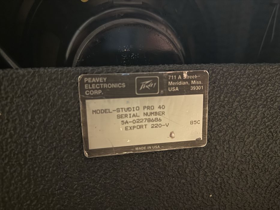 Peavey Studio Pro 40 USA lata 80