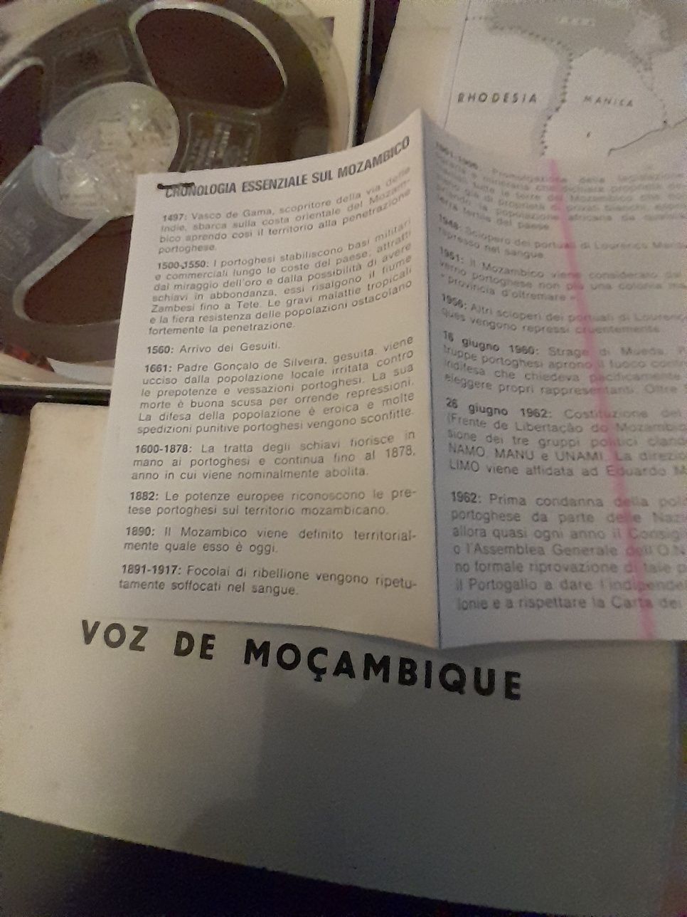 Bobines "voz de Moçambique"