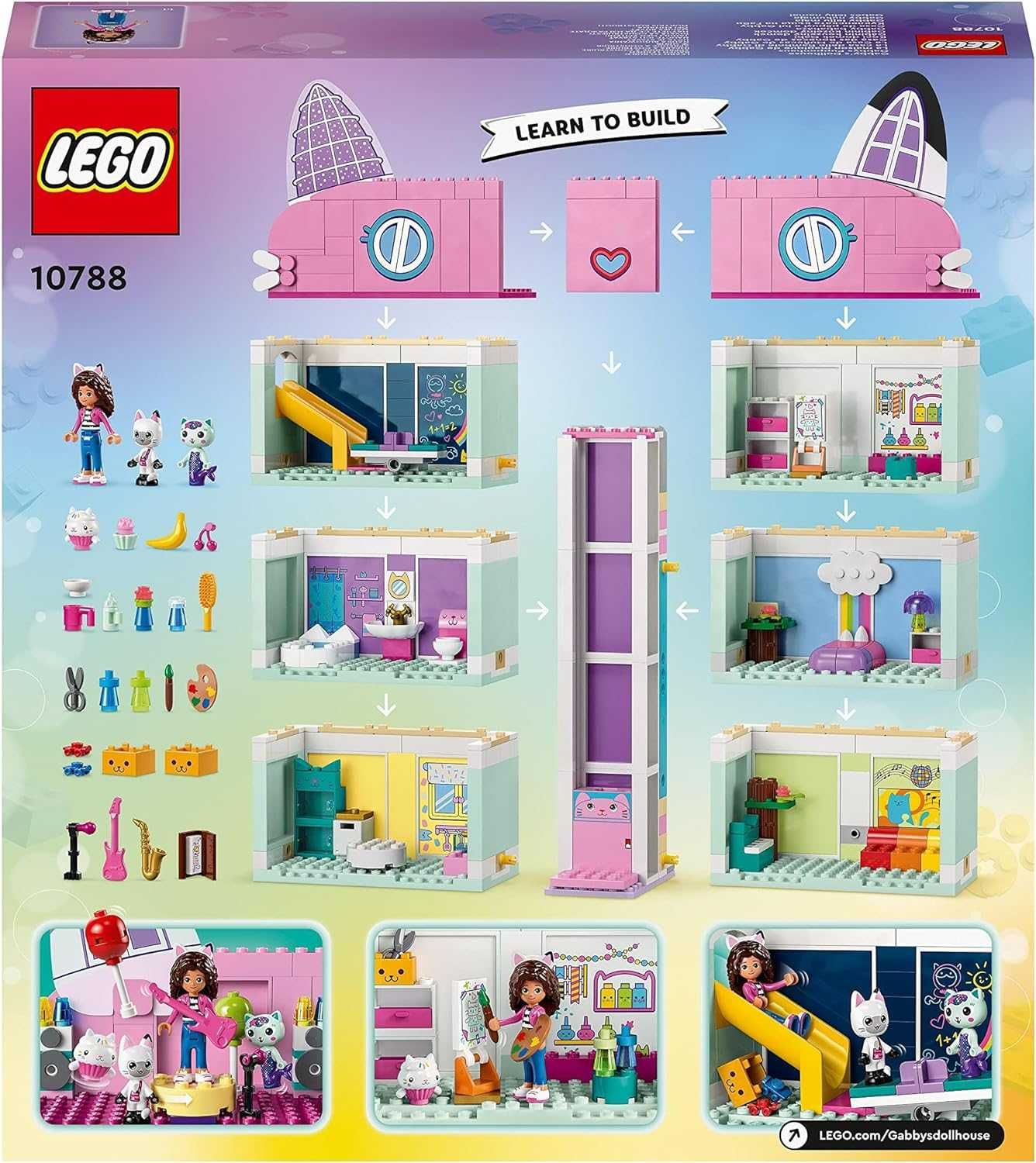 OKAZJA LEGO 10788 Gabi Domek dla lalek, 4-piętrowy