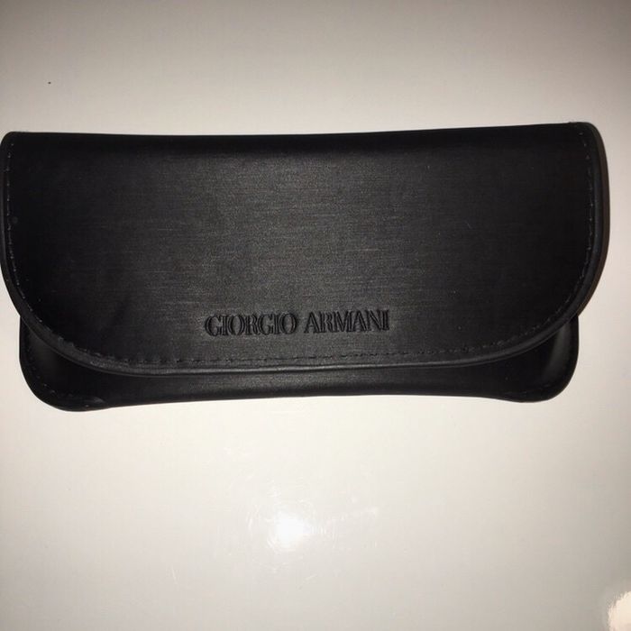 Nowe brązowe uniseks okulary oprawki z etui Giorgio Armani 822teu145