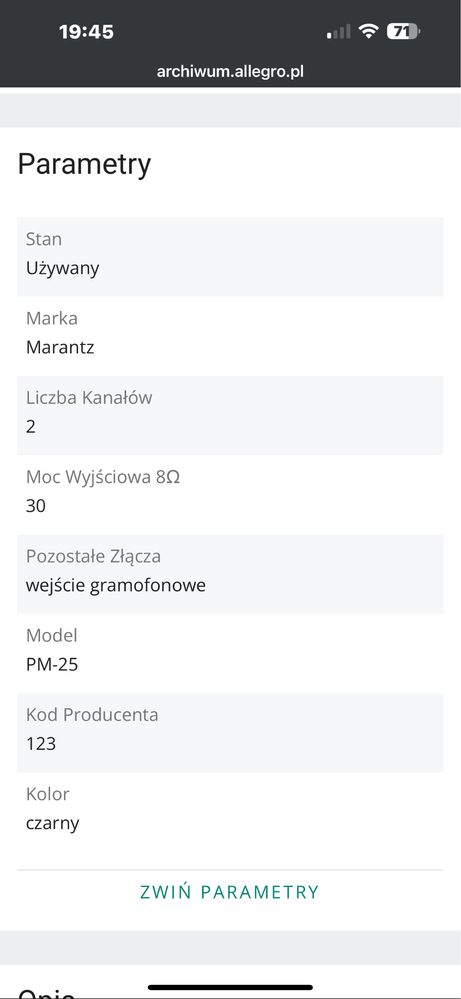 Amplituner (Wzmacniacz)Marantz
