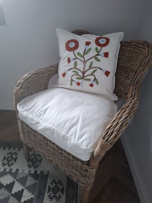 Fotel Byholma Ikea rattan rarytas