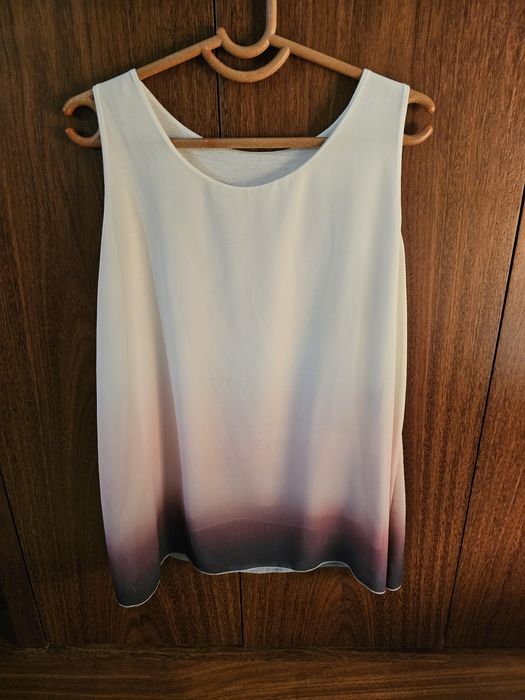 Túnica sem mangas forrada