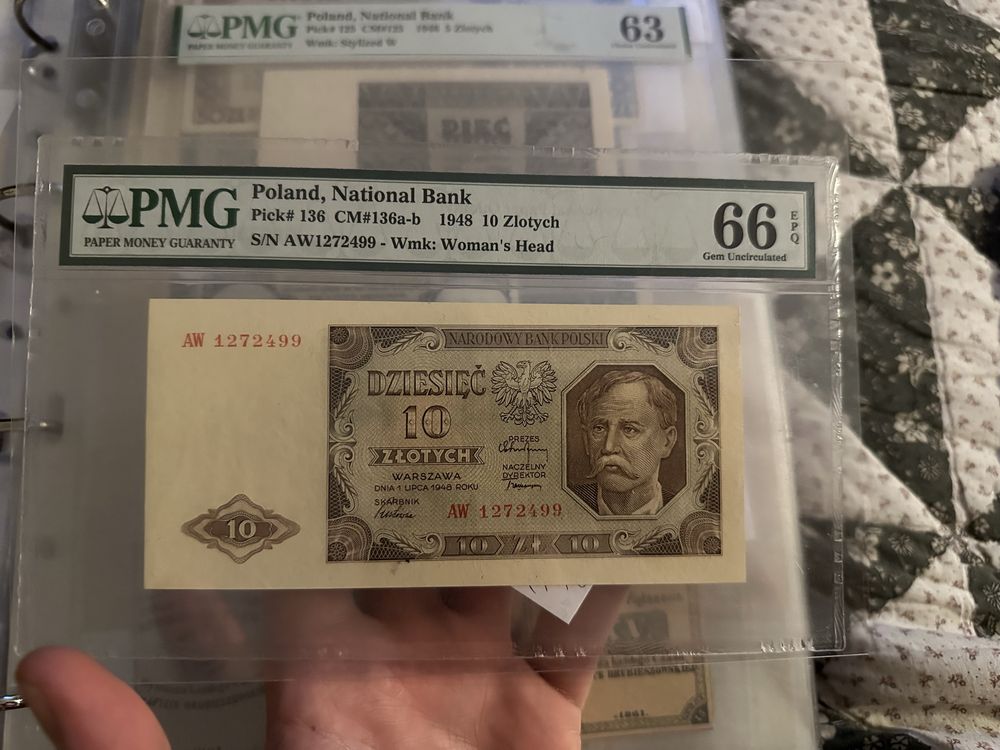 10 zł 1948 r pmg 66 unc prl