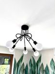 Lampa sufitowa 5-ramienna zyradol loft bez żarówek