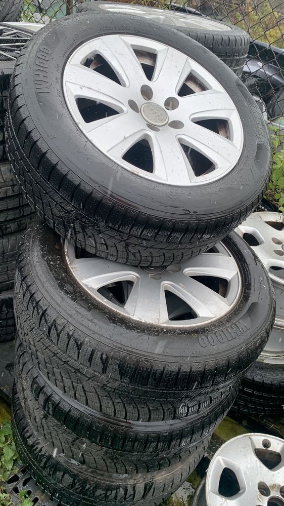 koła alufelgi opony zimowe 225/55R16 5x112 Audi A4 A6 C6 A8 D2