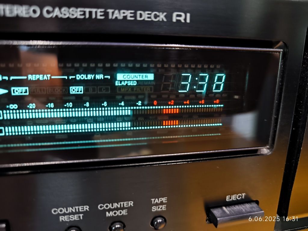 Magnetofon Onkyo TA-250,3 głowice,Dual Capstan,bardzo ładny stan