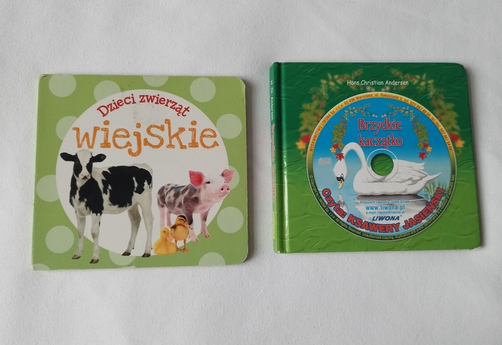Zestaw książeczek dla dzieci – Brzydkie kaczątko + Zwierzęta wiejskie