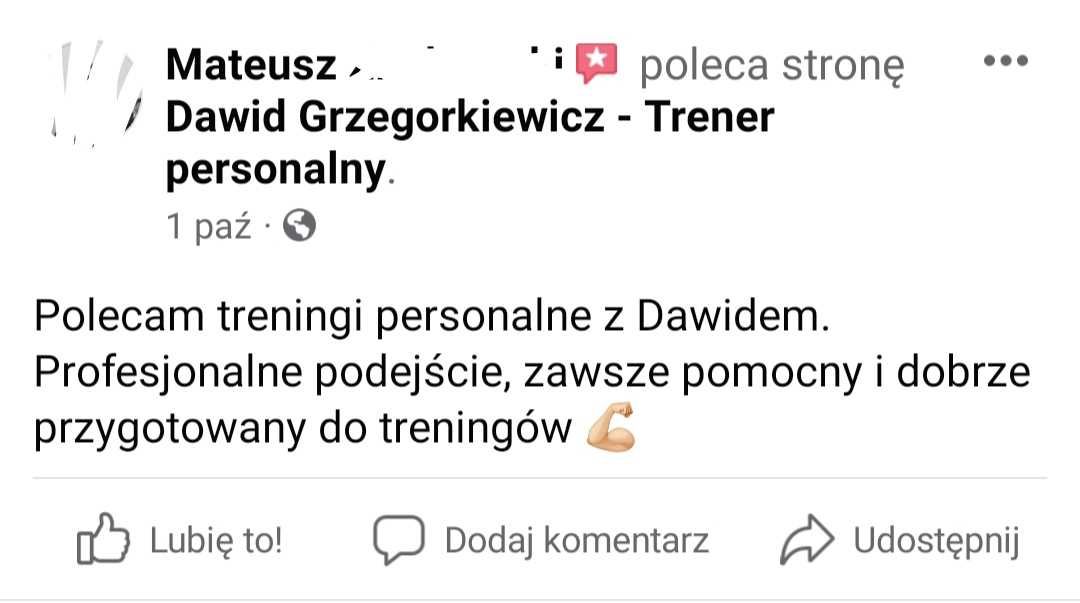 Trener Personalny / Poznań Fabryka-Formy Serbska /Treningi/Prowadzenie