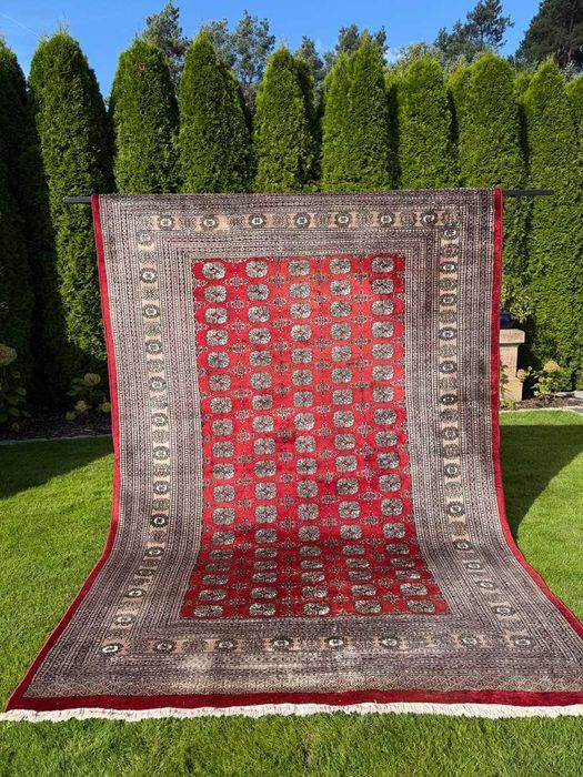 Vintage Dywan Kaszmirowy Pakistan Buchara ART DECO 325x220 gal. 11 tyś