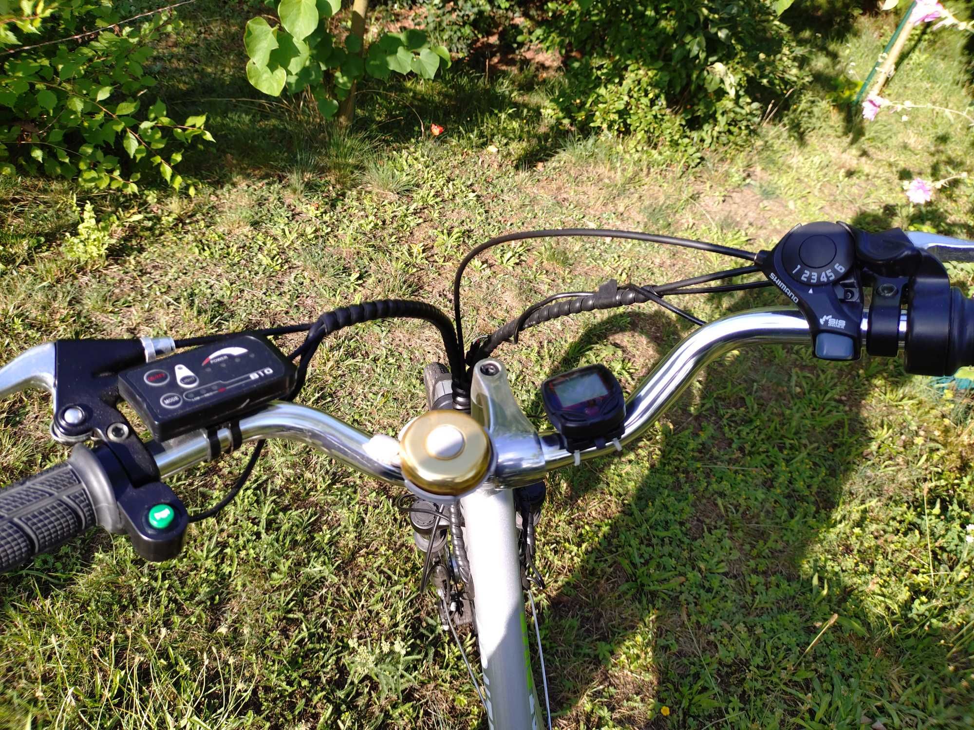 Rower elektryczny 25km/h 8Ah Zasięg 40kM MANETKA
