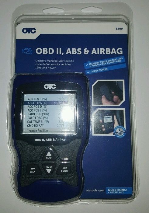 Диагностический сканер OTC 3209 OBD II, ABS AND AIRBAG новый