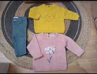 Sweter sweterek Reserved 68 74 80 żółty nowy