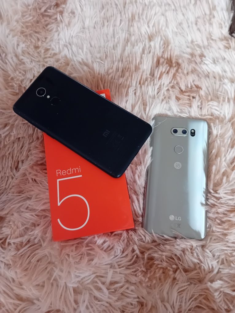 Telefony LG i Redmi 5 zestaw