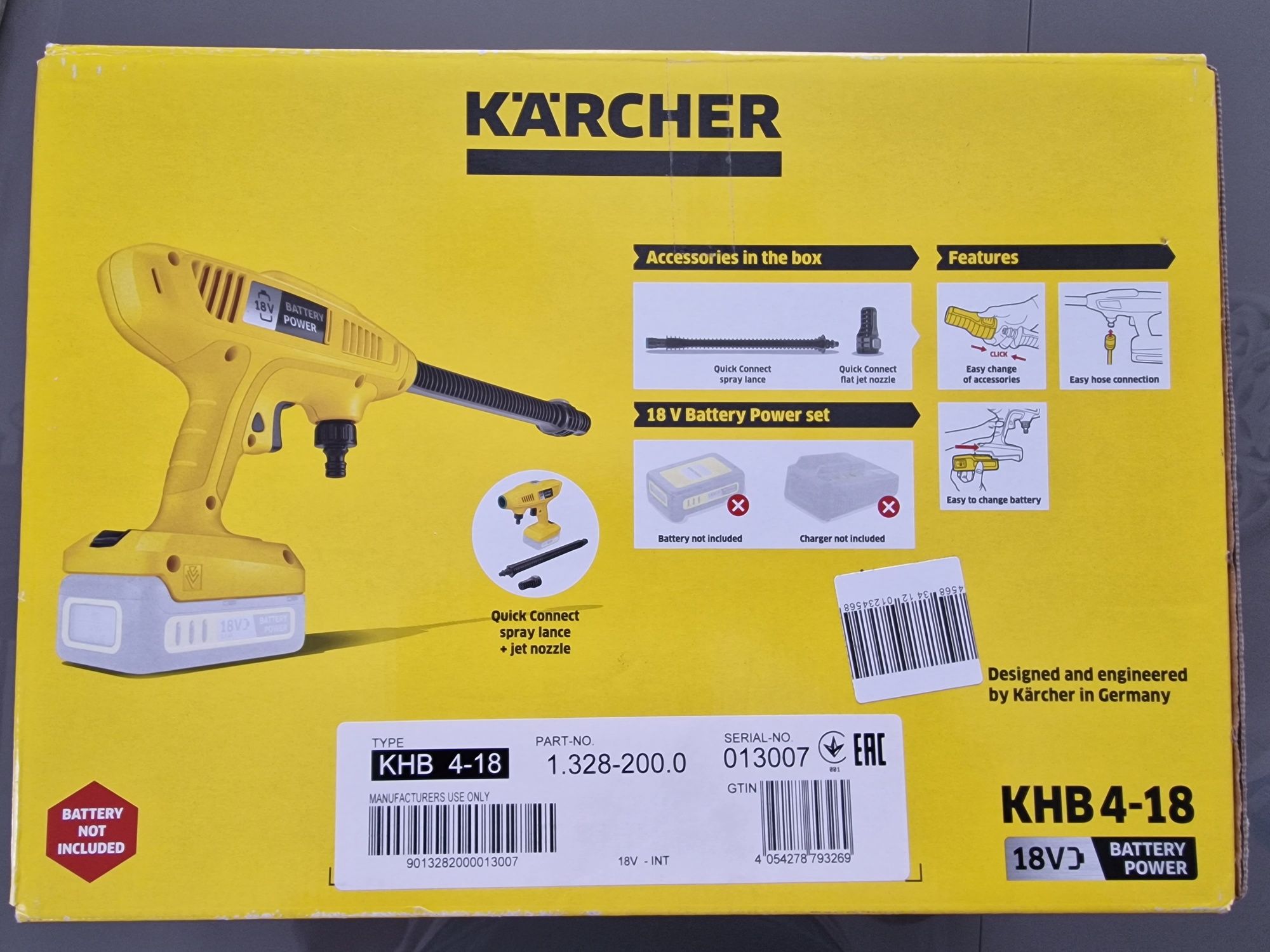 Myjka cisnieniowa reczna karcher