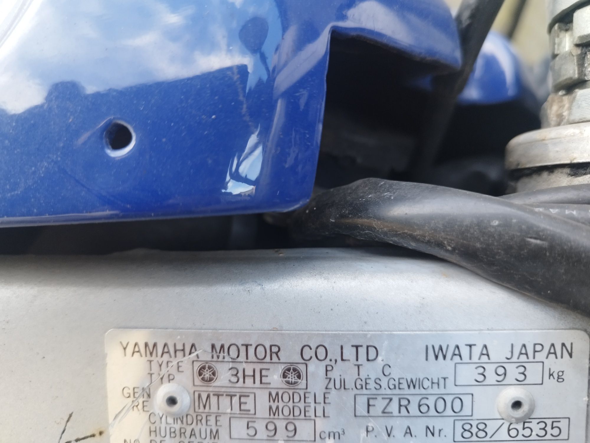 czesci silnik yamaha fzr 600 cylinder glowica stator gaźnik sprzęgło